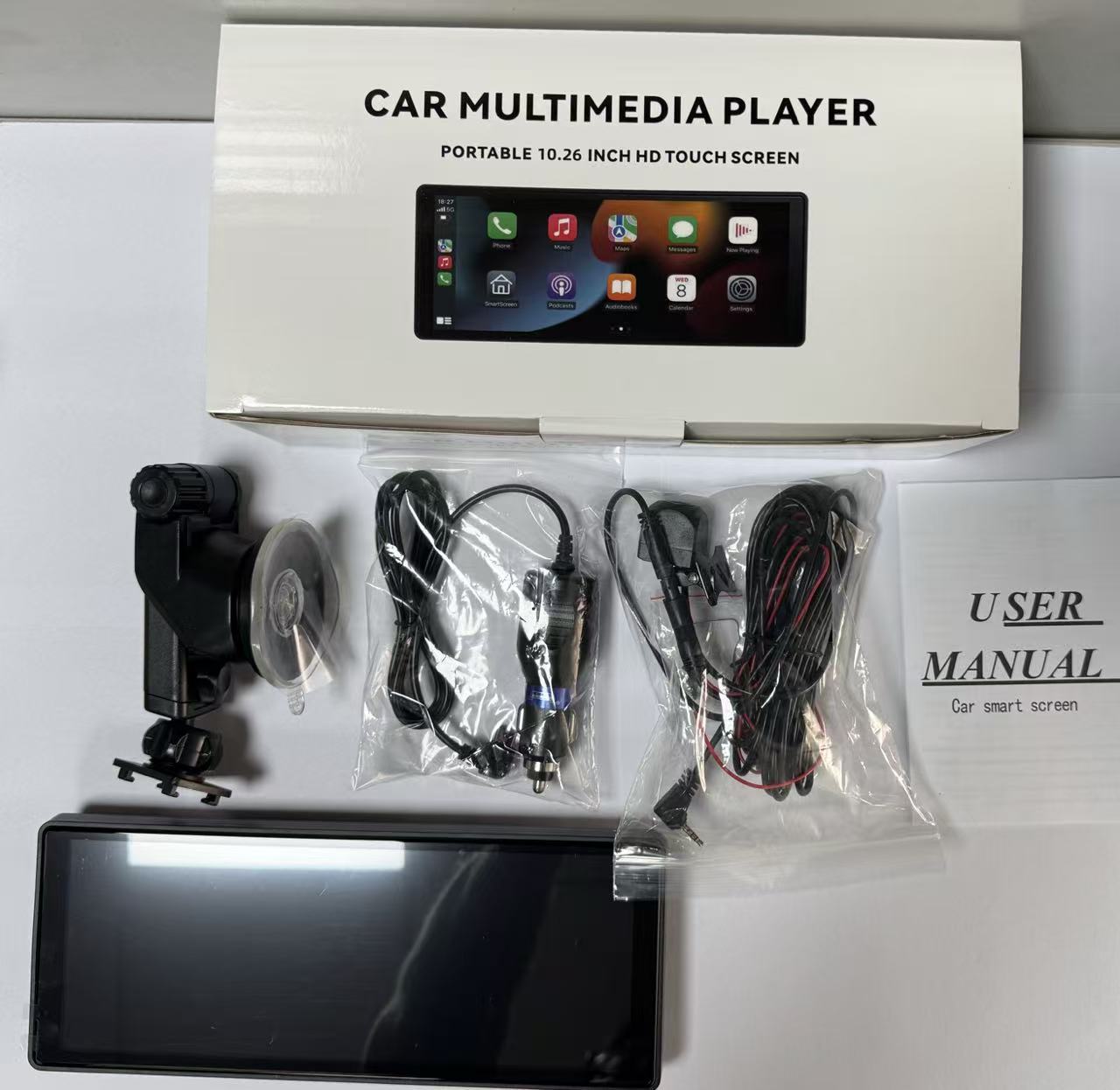 7 pulgadas CarPlay coche inteligente MP5 Navigador Apple pantalla de lanzamiento de la grabadora de conducción AHD