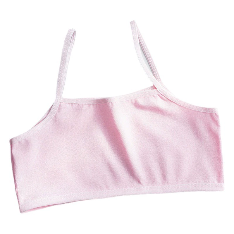 Учащиеся начальной и средней школы, развивающее нижнее белье для девочек, хлопковый бюстгальтер, Детский жилет, топ-слинг для девочек, удобный и дышащий