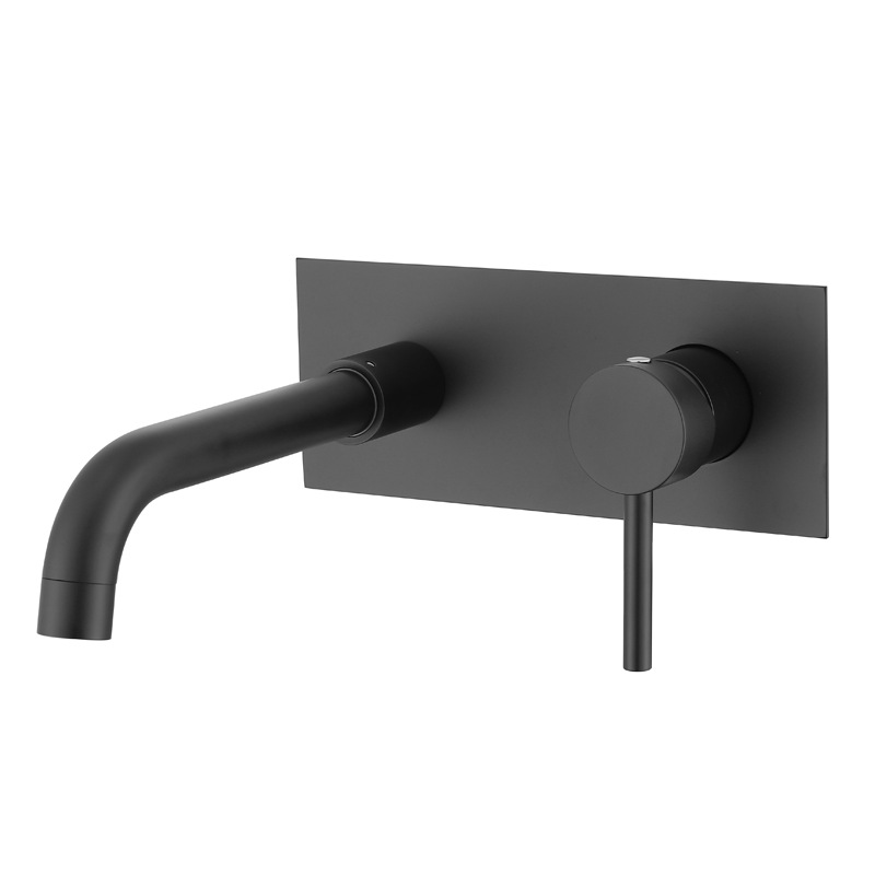 Lavabo oculto redondo-negro