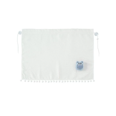 and Heat Insulation Car Sunshade, Car curtains - large-waffle-curtain-with-blue-monster