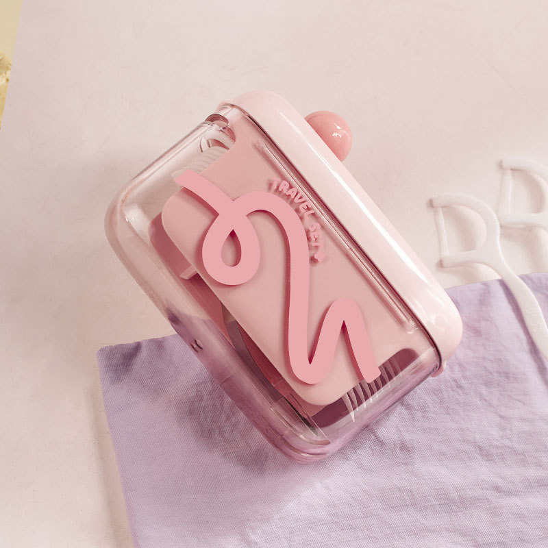 Caja de hilo dental portátil de alta calidad para uso doméstico con cajas de almacenamiento de palo de hilo dental ultrafina con cajas de hilo dental portátiles