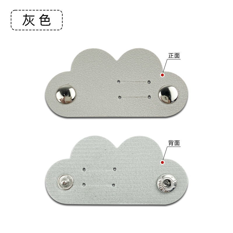 Spot transfronterizo pu cuero espeso amor en forma de corazón cable de datos clip de almacenamiento de paquete de acabado de hebilla de cable de auriculares fijo