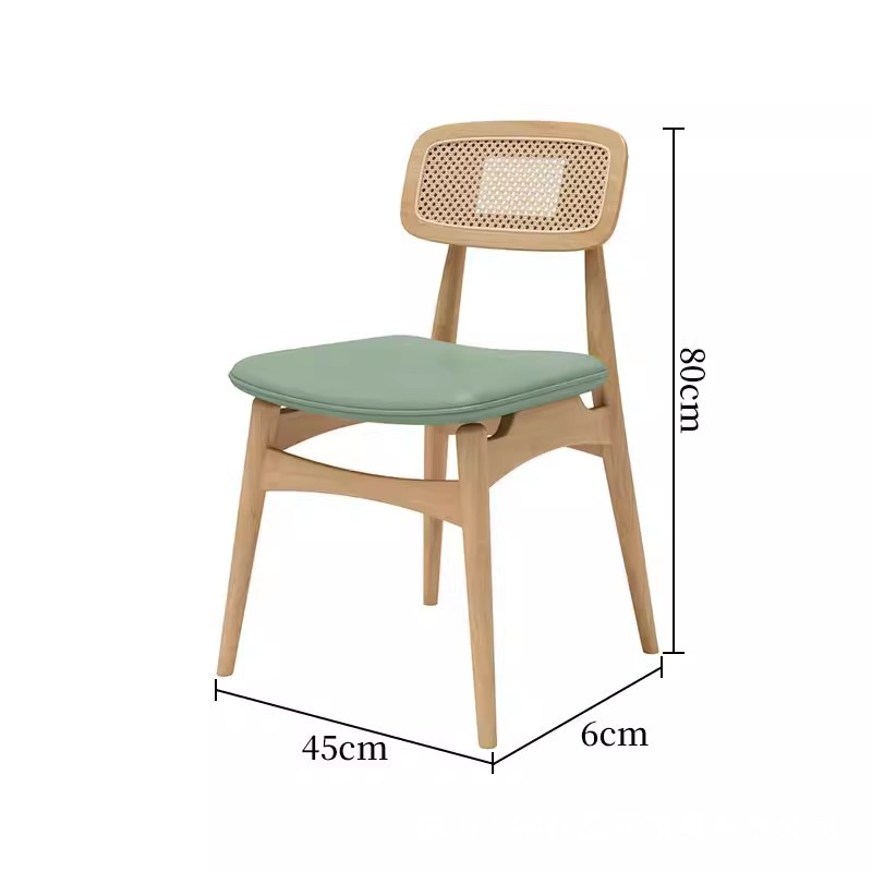 Silla de comedor de madera maciza para restaurante