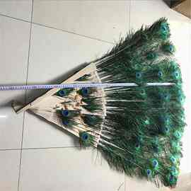 大号孔雀羽毛挂扇装饰扇 舞台道具婚庆摄影扇书房客厅装饰