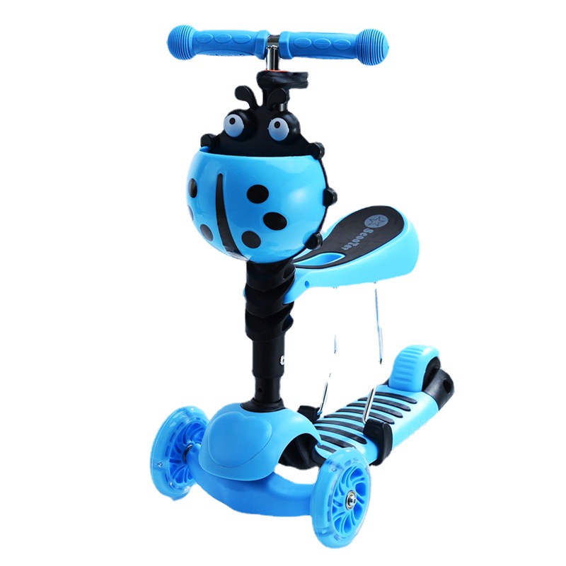 Bebé de música tres en uno de fábrica puede sentarse en niños y niñas niños patinando coche yo-yo 1-2-6 años scooter