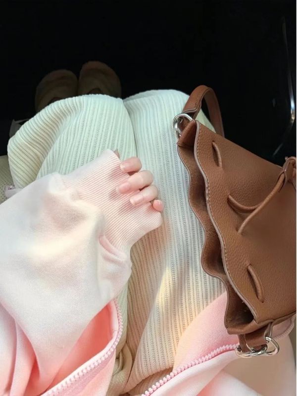 日系软妹粉色开衫外套女可爱新款韩系连帽卫衣宽松慵懒风春秋薄款|undefined