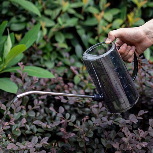 Stainless steel long-mouthed watering kettle, good-looking household plastic watering kettle, potted plant watering, gardening tools factory