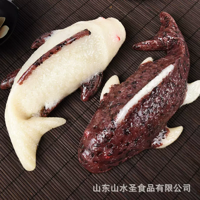 八宝饭鲤鱼形原味血糯米方便速食年夜糯米饭豆沙馅糯米年货点心
