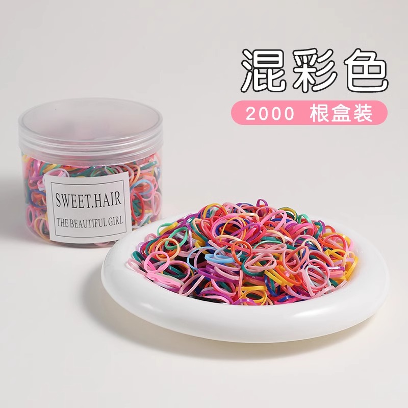 Cordón de cabello desechable para mujeres de alta calidad, anillo de cabello de alta elasticidad y duradero para niños, toque de cabello de cabello no lesionado