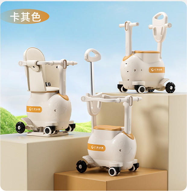 Electric car child seat can be implemented with music front battery car baby storage seat baby child walking baby