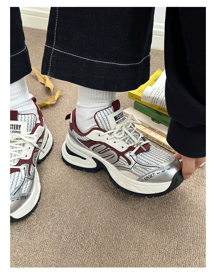 Women's Thick Soled Casual Sports Shoes Versatile Platform Style_voghion.com