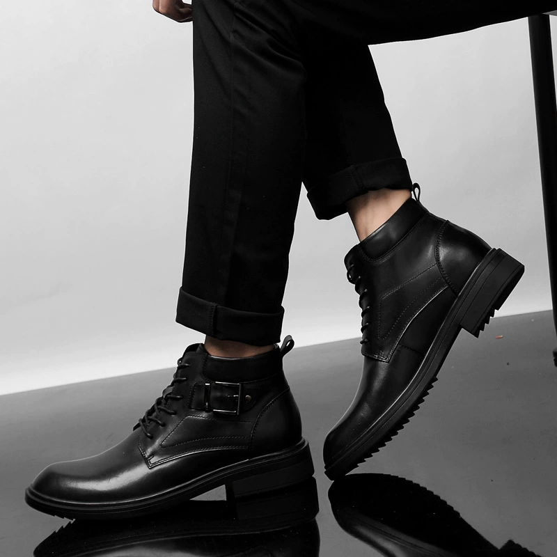 Martens, демисезонные кожаные ботинки, коровья кожа