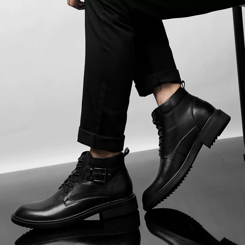 Martens, демисезонные кожаные ботинки, коровья кожа