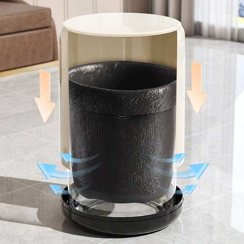 Trash can with lid for home use  new style with lid high-value living room kitchen bedroom office bathroom toilet