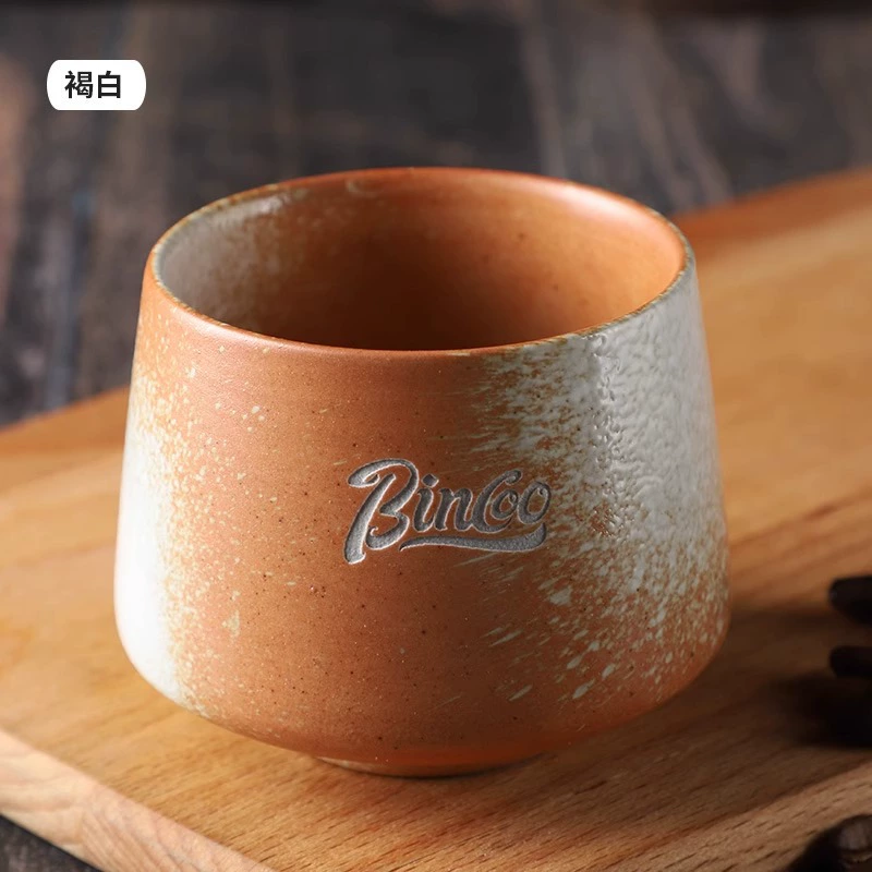 Керамическая чашка 200 мл с дизайном ниши Bincoo Flow Glaze, японский ретро керамическийcup