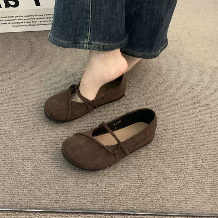 Туфли с круглым носком в ретро-стиле Birkenstock для женщин, ранняя весна-осень-зима, лесной стиль, плоская подошва, Mary Jane, балетки в стиле бабушки