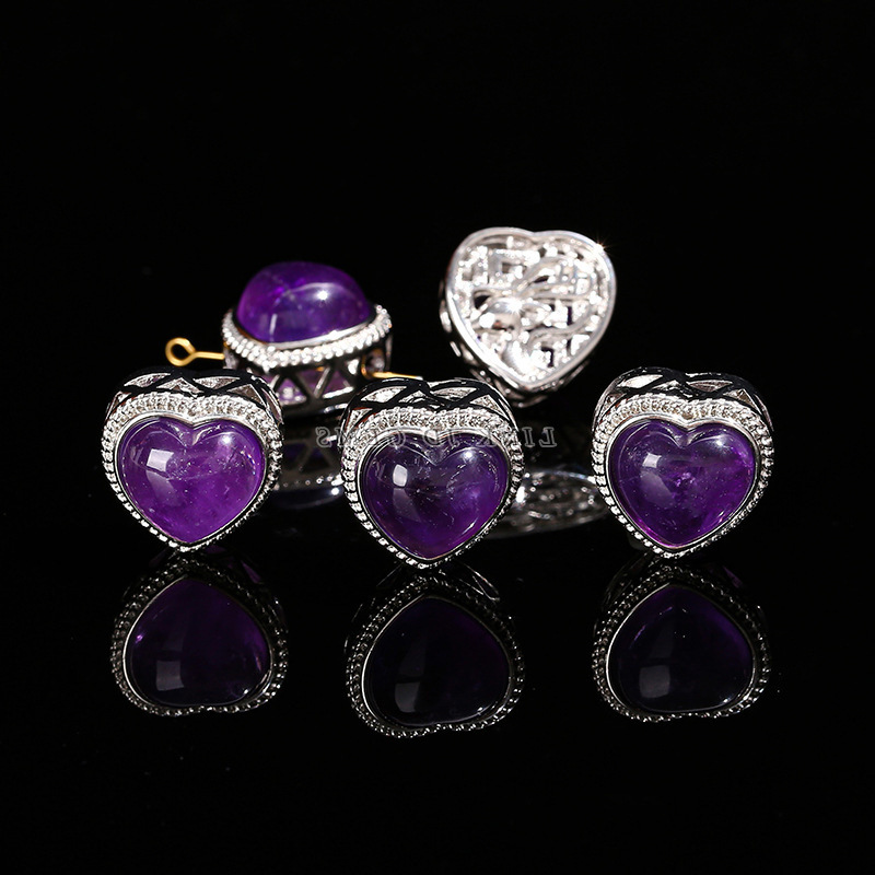 厂家直销 天然水晶海蓝宝魔盒碧玺月光石单颗散珠diy饰品配件批发