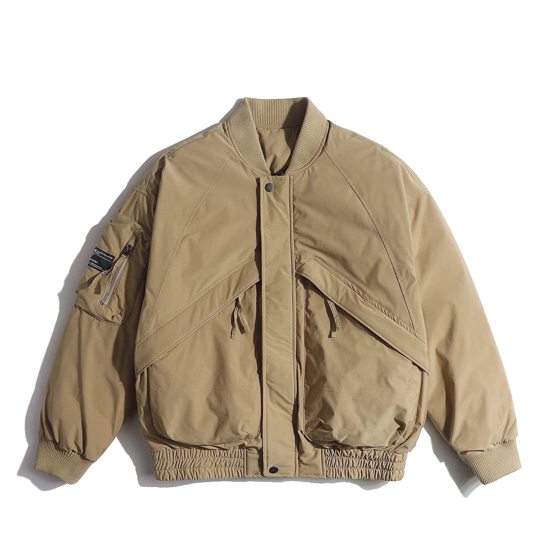 Yidao Vintage Winter Simple Design Coat Thick Solid Color Down Jacket Couple Stand Collar Jacket Down Jacket