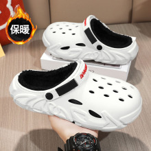 【跨境】加绒棉拖鞋医护秋冬季保暖平底软底防滑护士办公室工作鞋