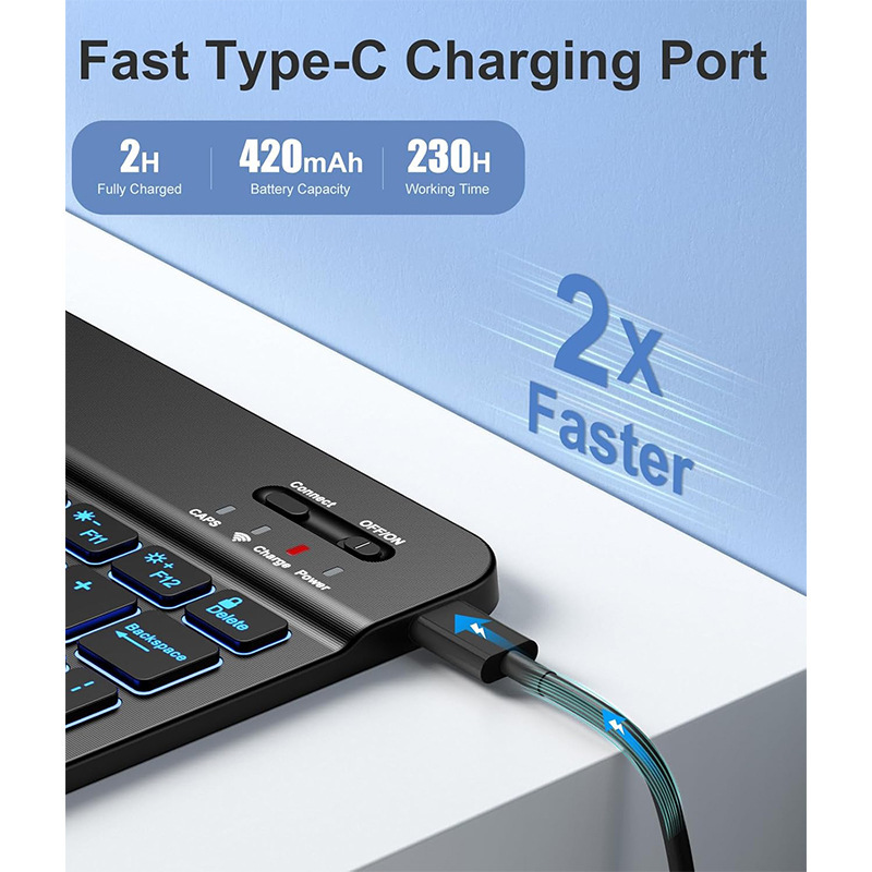 一件代发ipad11th键盘背光带皮套ipad壳保护ipad11th键盘鼠标套装|undefined