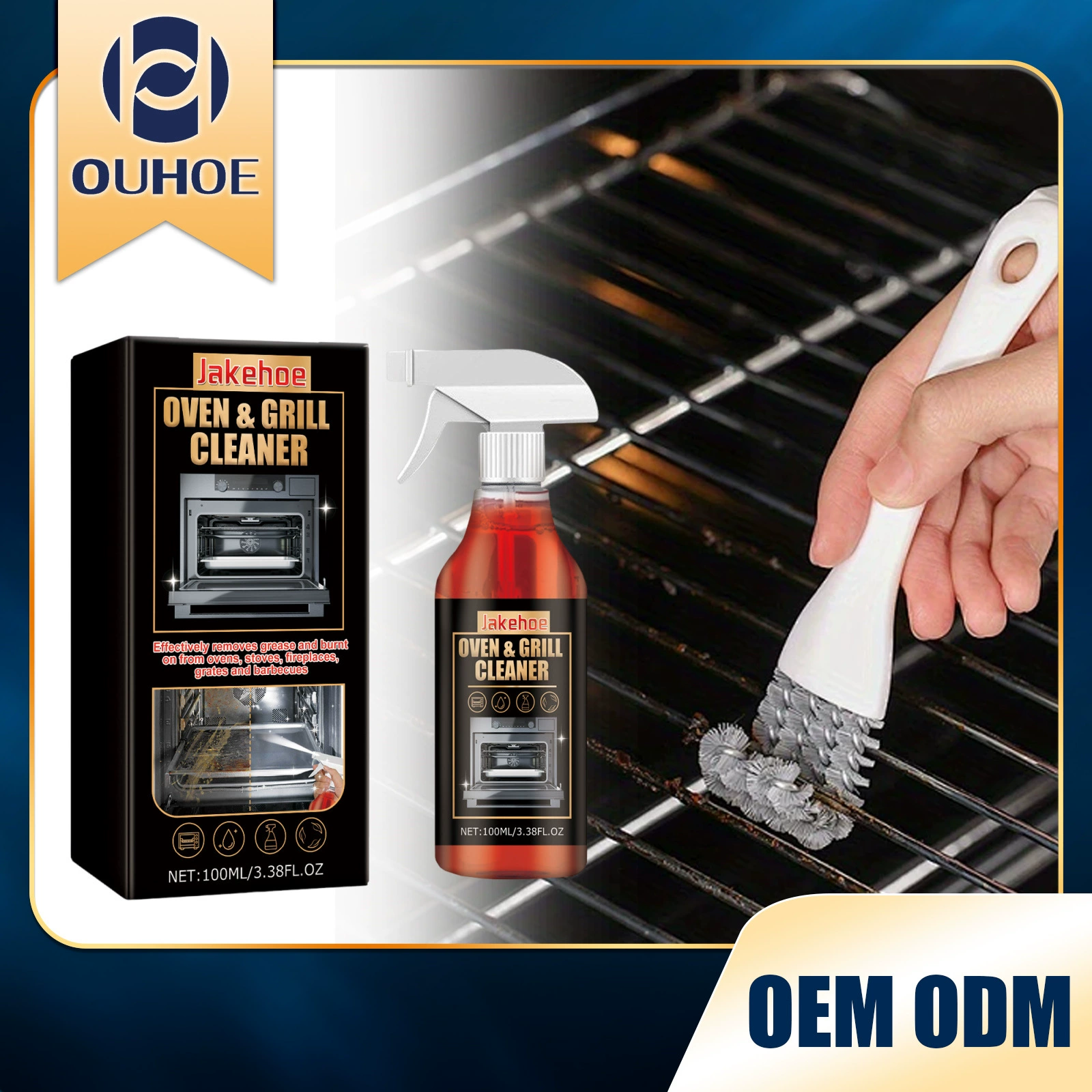 Jakehoe Oven and Grill Cleaner Oven Grill Специальное средство для обеззараживания, дезодорации, удаления запахов и обезжиривания
