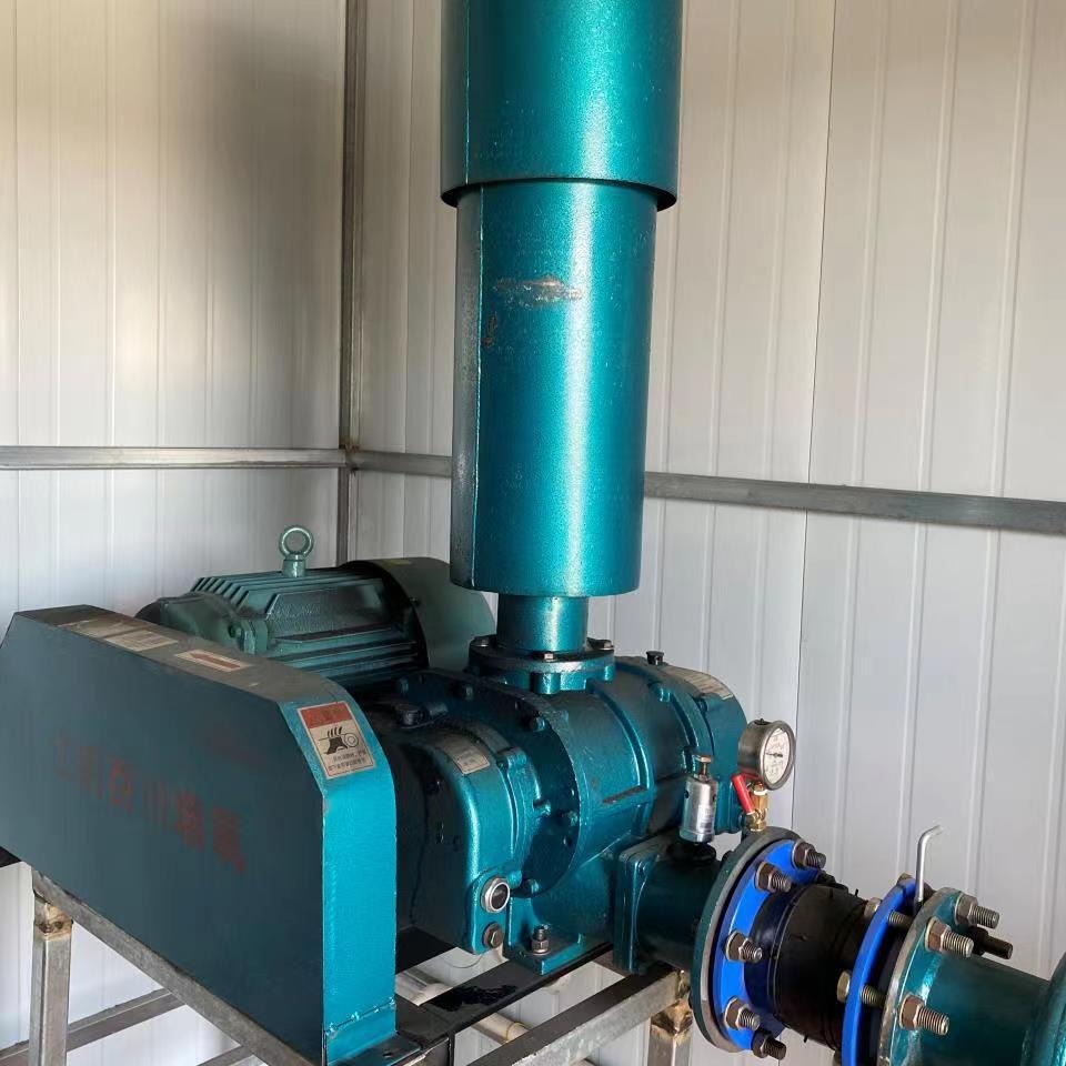 7.5kw100wa380v双油箱三叶罗茨风机 底部增氧鱼塘养殖增氧鼓风机