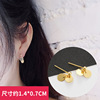 Advanced brand earrings, cute silver needle from pearl, 2023 collection, high-end, wholesale, silver 925 sample, European style