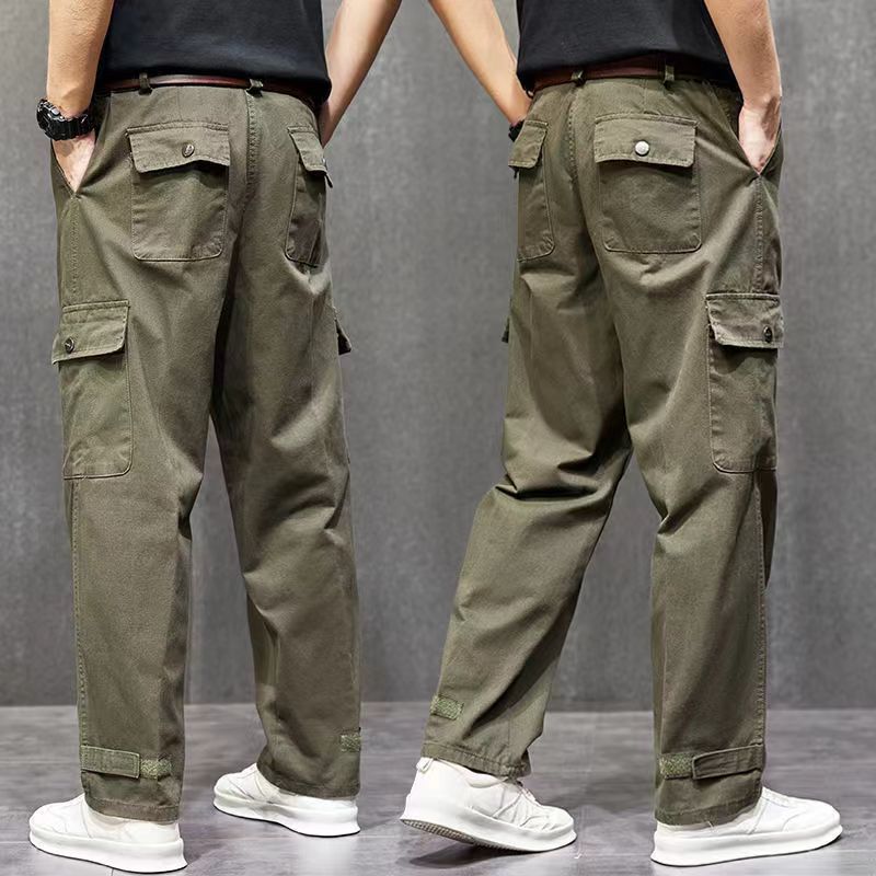 工作裤男耐磨宽松耐脏工作服装建筑工地电焊工多口袋直筒一件批发|undefined