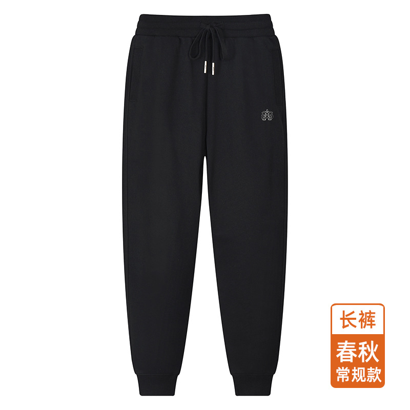 케이 203250 봄, 가을 캐주얼 블랙 팬츠 126 자수