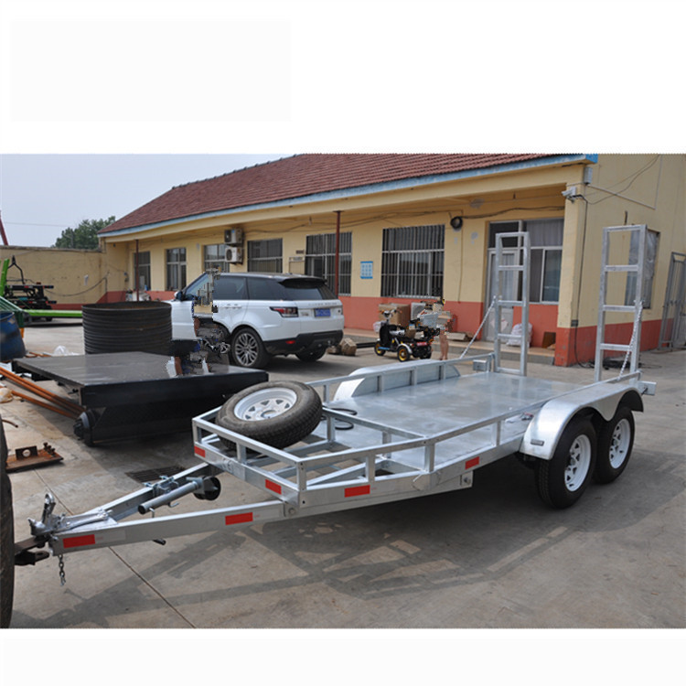 2吨履带拖车 汽车小拖车钩机拖车带爬梯小拖车 挖掘机运输拖车