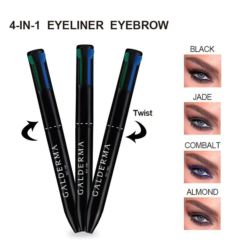 4-in-1 make-up pen lipliner en lippenstift met vier kleuren_voghion.com