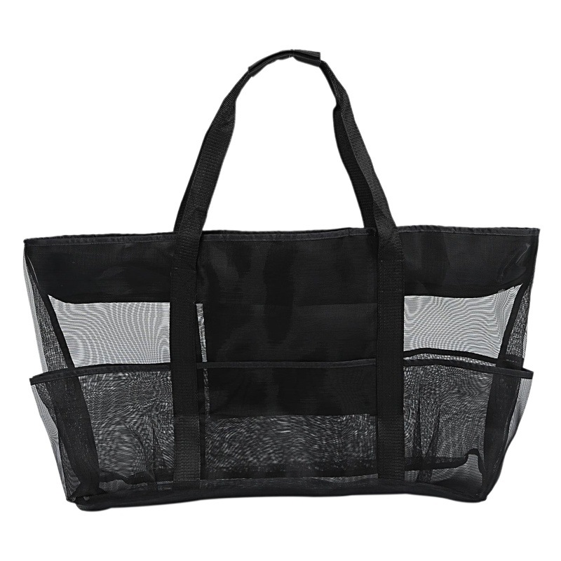 Bolsa de playa Amazon almacenamiento portátil compras bolsa de playa gran capacidad multifuncional PVC neto bolsa de playa