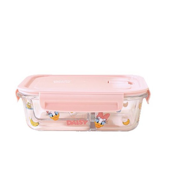 Disney serie Mickey de alta borosilicina de vidrio tres cajas de almuerzo caja de regalo especial para microondas caseros