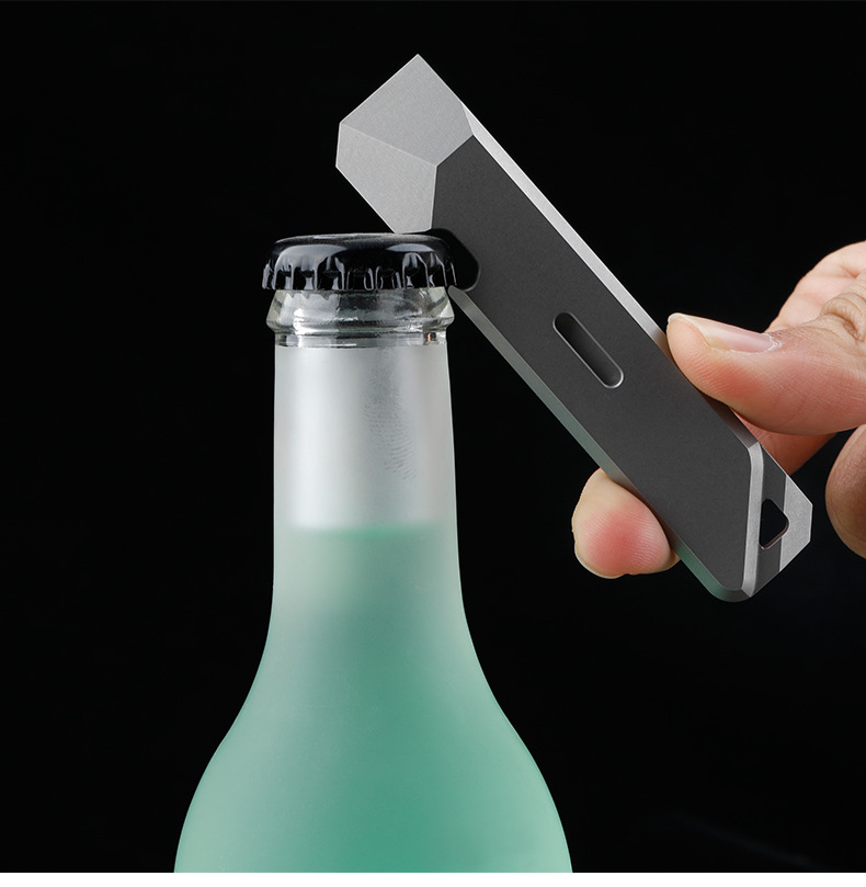 EDC Titan Legierung Brecheisen Tragbare Flasche Opener Sicherheit Gürtel Cutter Outdoor Camping Ausrüstung Multifunktions Werkzeuge – Detail 16