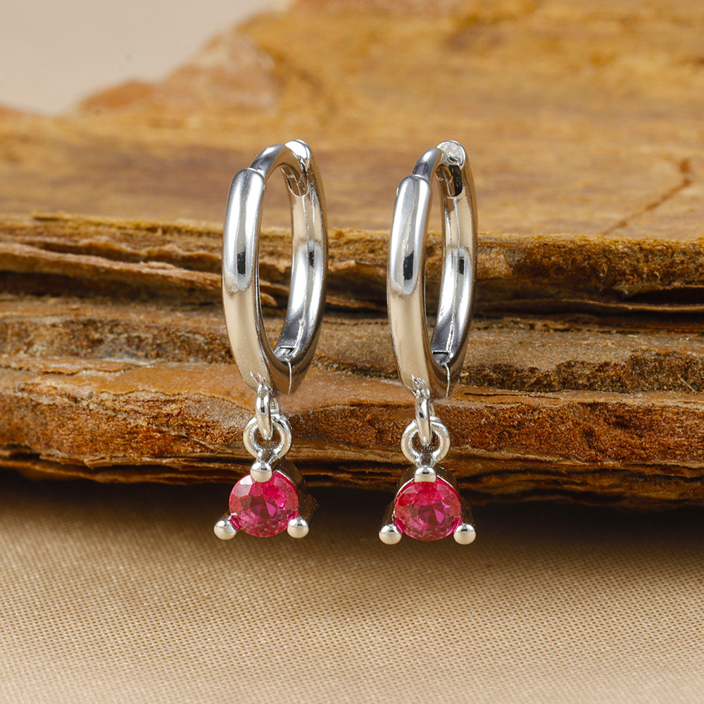 1 Par Elegante Geométrico Gotitas De Agua Enchapado Cobre Circón Pendientes De Gota Aretes display picture 13