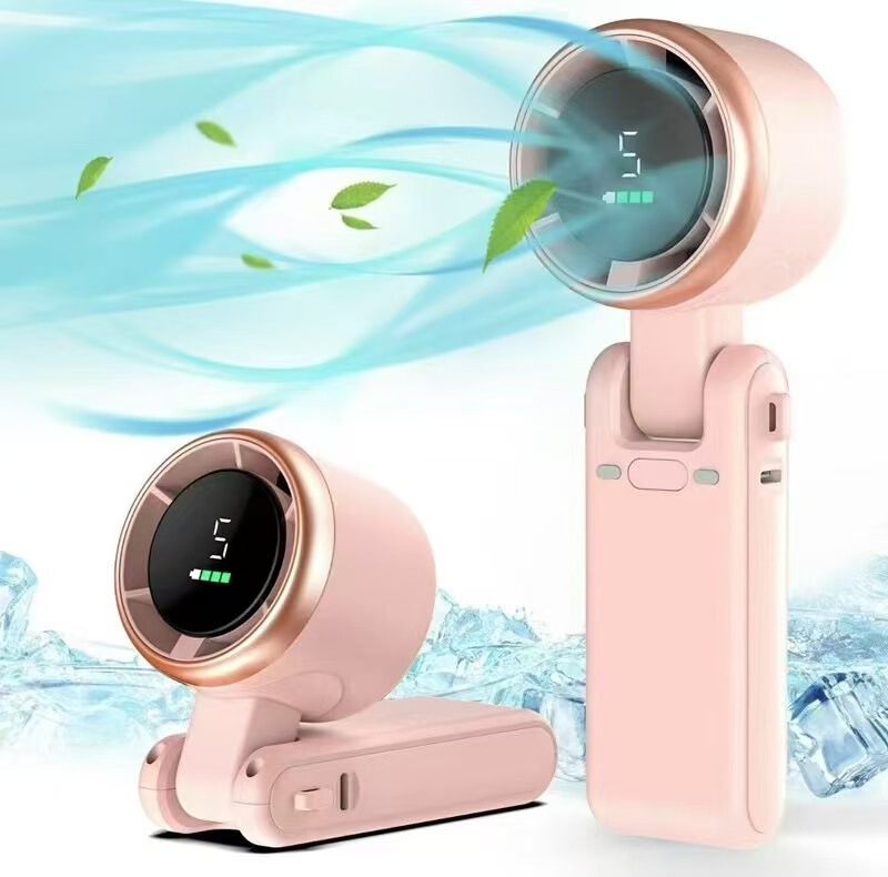 新型屋外手持ちミニ扇風機USBデスクトップ扇風機ブラシレスモーター首の小さい扇風機がクロスボーダーで爆発しました。|undefined