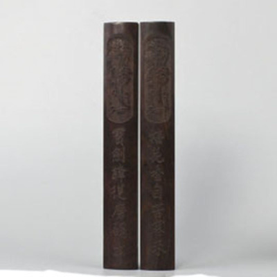 比优米素面镇尺 毛笔书法文房黑檀木礼品素面镇纸30cm厂家批发