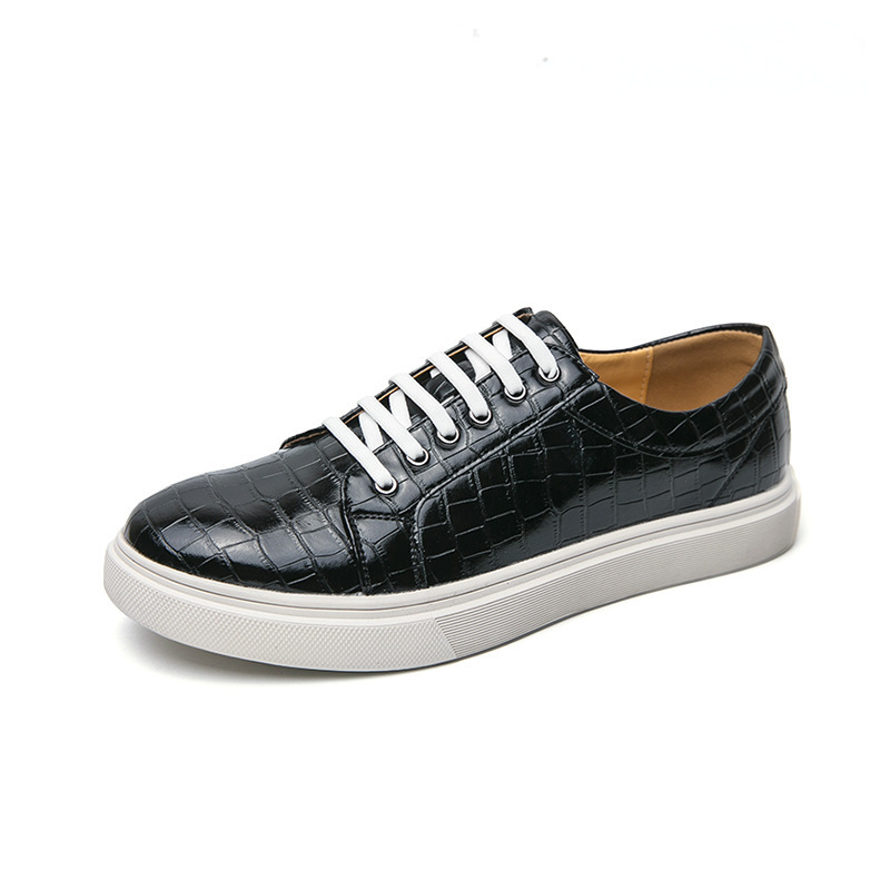 Transfronterizos de tamaño 46 zapatos de hombre de primavera de negocios zapatos de patina de bordas para hombres de color sólido de un pie de zapatos de cuero de calzado
