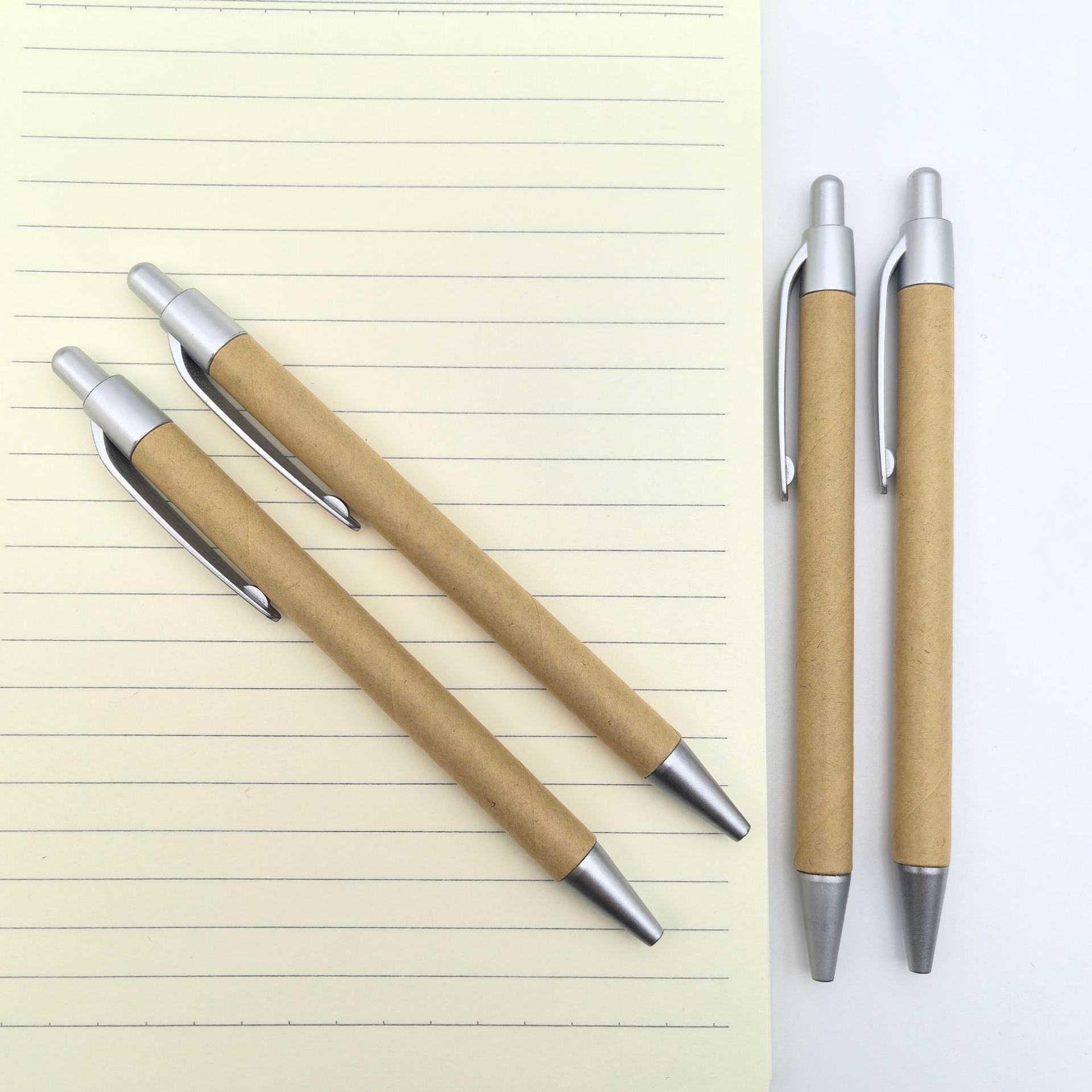 Customizado tubo de papel ecológico bolígrafo mayorista logotipo imprimible gancho de papel bolígrafo especial para hotel