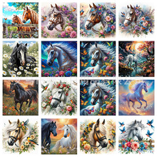 亚马逊新款5D钻石画马赛克热销新款钻石画动物鲜花马钻石画厂家直