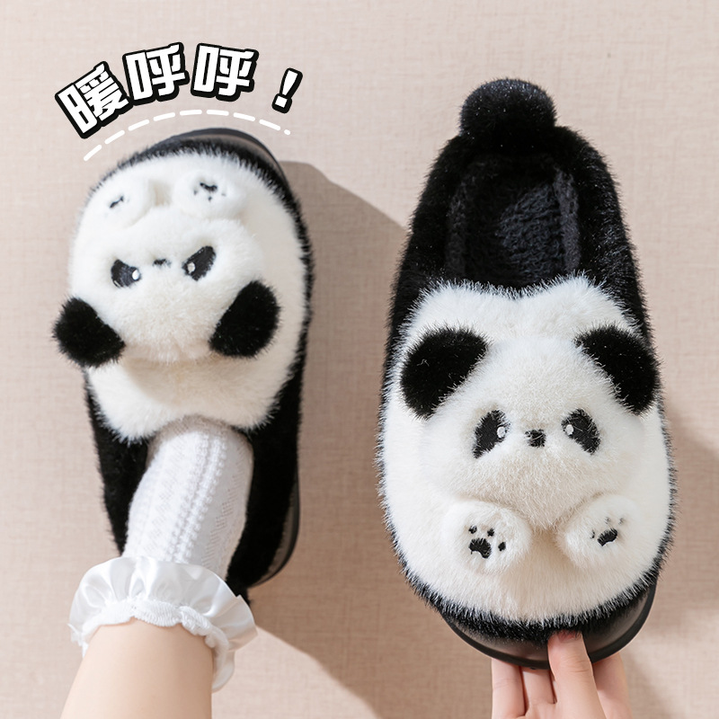 Zapatillas de algodón de invierno para mujeres calentamiento interior, zapatos de algodón para parejas, zapatillas de algodón antideslizantes para hombres