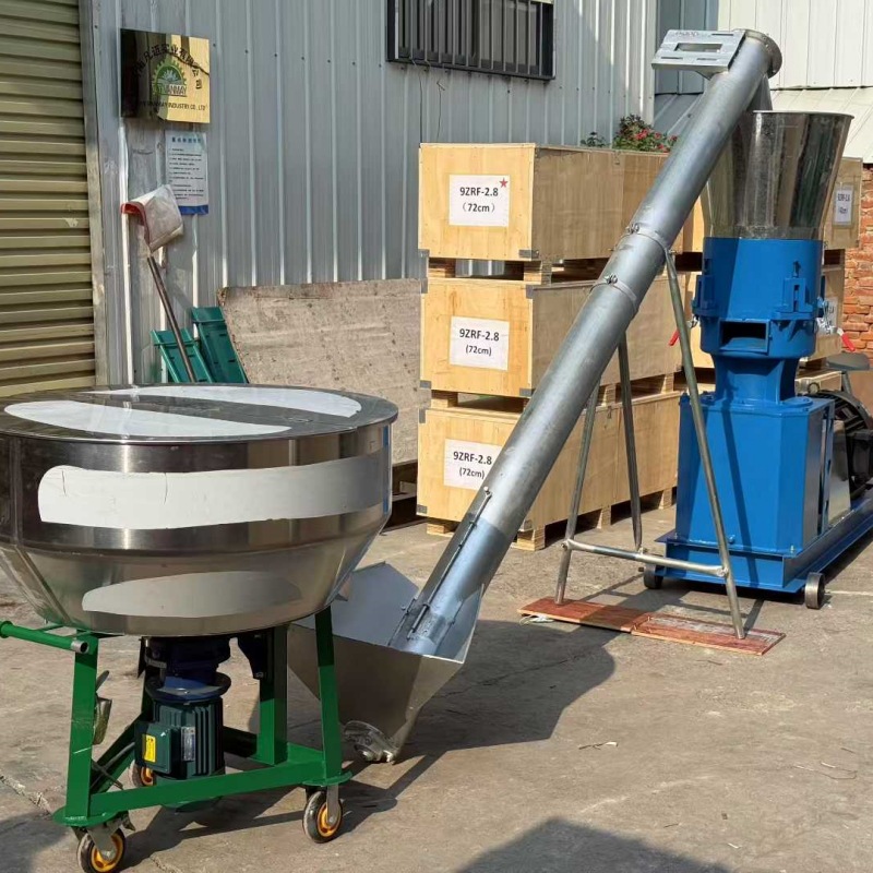 牛场草粉加工饲料机 养殖户羊猪饲料颗粒机 花生秧草粉饲料颗粒机