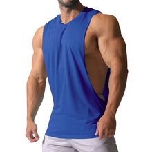 2024亚马逊新款男士背心外贸肌肉男运动休闲纯色男士无袖坎肩T恤