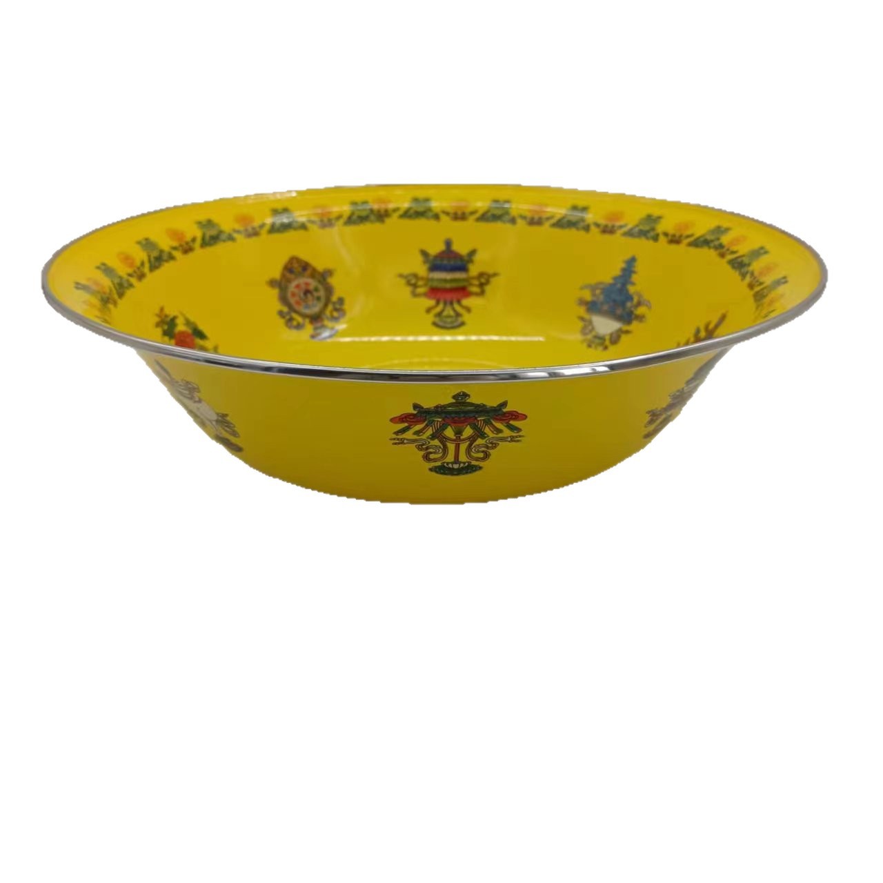 Tazón de Sopa Tradicional de Esmalte de 29 cm Multicolor para Cocina y Limpieza image 7