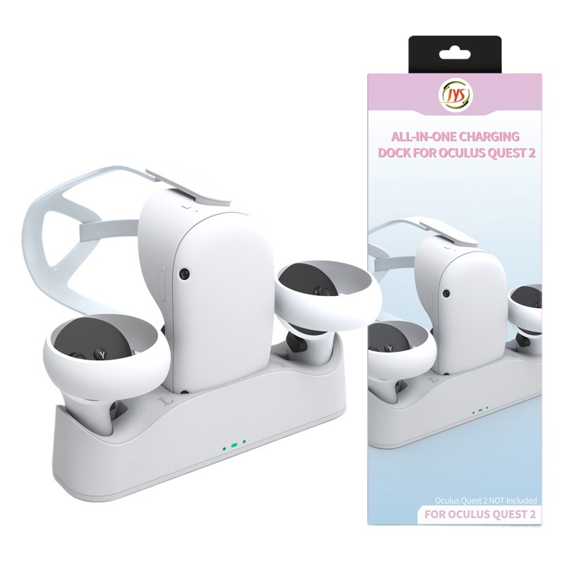 Oculus Quest 2 VR gafas manejar cargador de base de succión magnética con batería traje VR accesorios del cargador