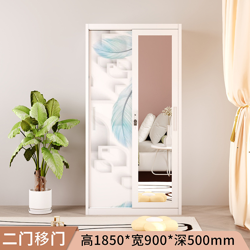 Asia oriental más vendido armario de impresión transfronterizo casillero para el hogar puerta corredera armario de almacenamiento de dormitorio para niños fábrica de comercio exterior image 15