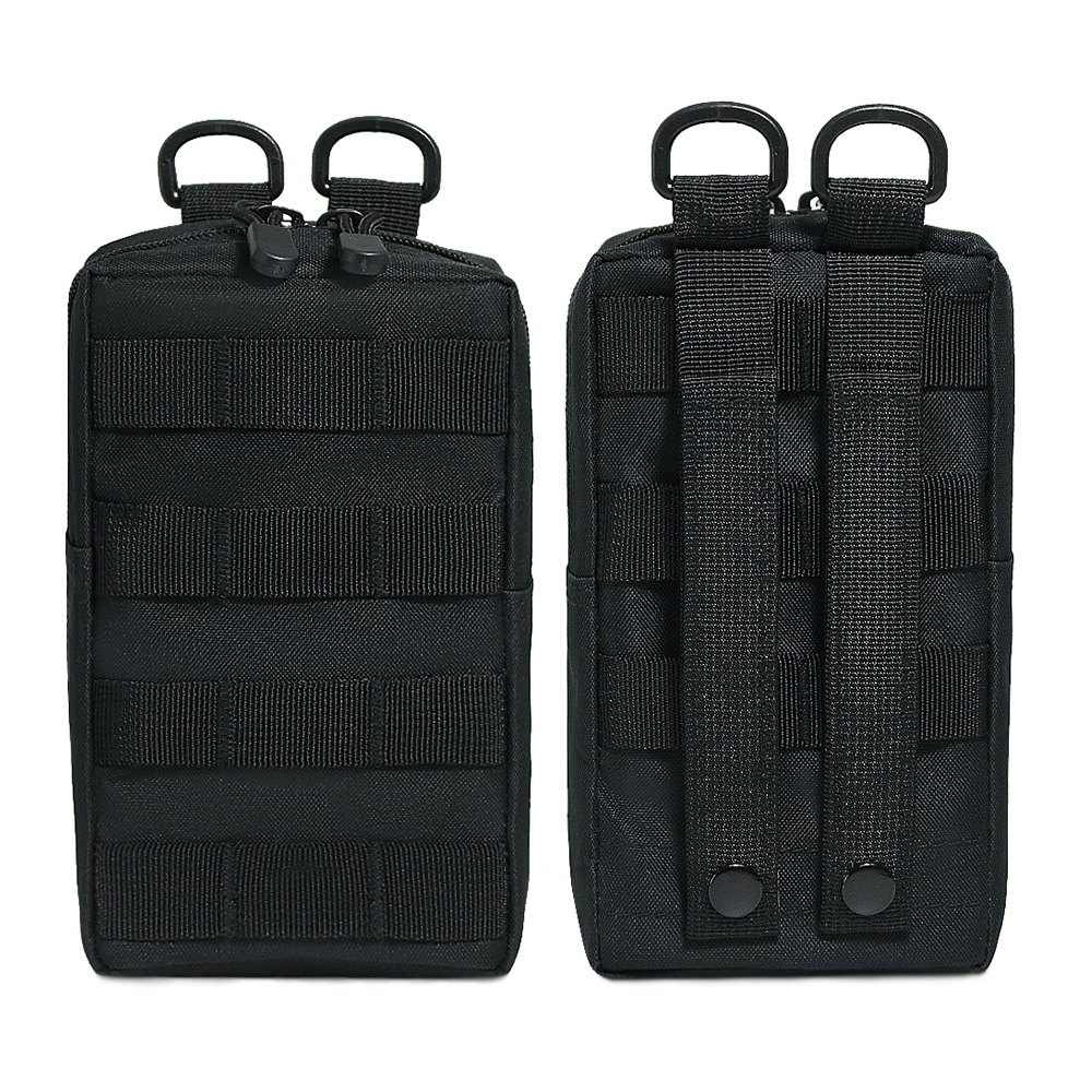 Mesh water bottle bag, commuter bag, small zipper bag, lightweight Molle system waist-mounted large water bottle bag, outdoor storage bag
