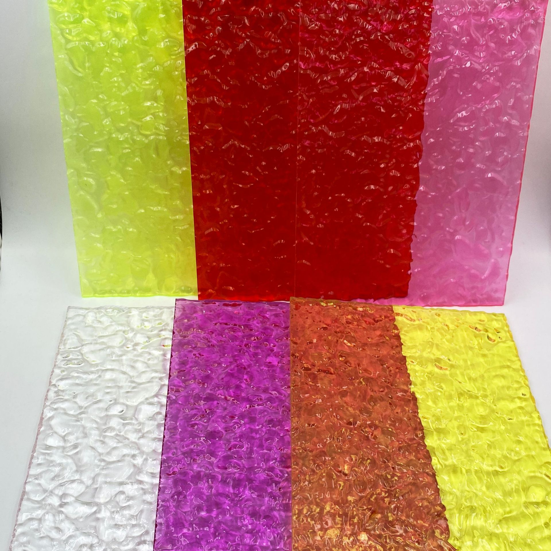 石头纹挤出亚克力板/透明/红色/荧光绿/粉色/玫红色/黄色/灰茶