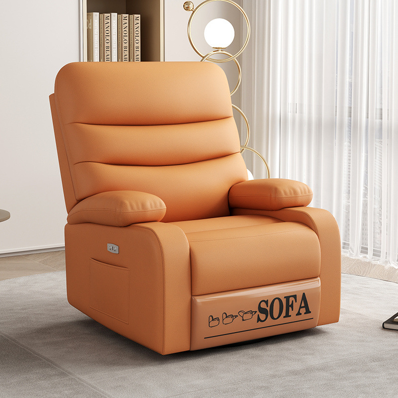 Silla de mecedora espacial de primera clase sofá sala de estar manicuría multifuncional dormitorio sofá eléctrico masaje perezoso