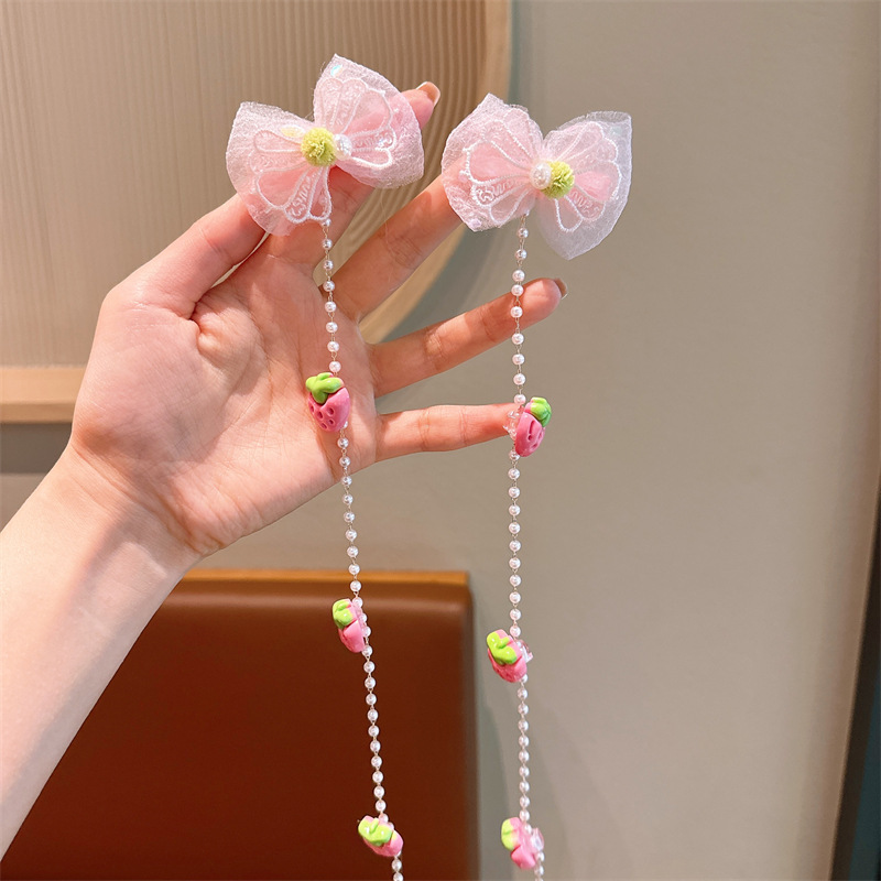 Super inmortal mariposa clip de cabello para niños trenzados clip de cabello para niñas publicas suecas joyas de cadena trenzada para niñas